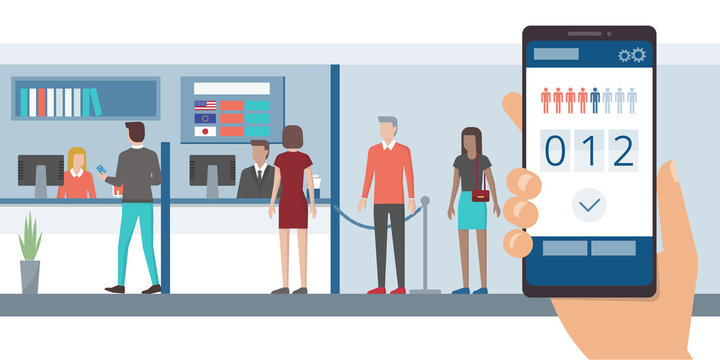 Fast Queue App On Smartphone