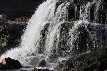 Water slowing flowing