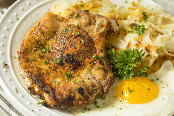 Homemade Fried Breakfast Pork Chops