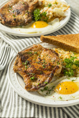 Homemade Fried Breakfast Pork Chops