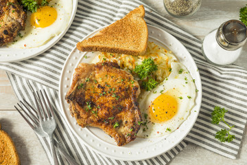 Homemade Fried Breakfast Pork Chops
