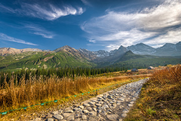 Fototapety  Trail to Hala Gasienicowa, Tatra mountains, Poland