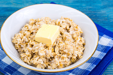 Oatmeal with butter