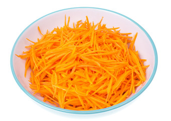 Orange pumpkin chopped for salad