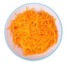 Orange pumpkin chopped for salad