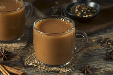 Fotobehang Organic Hot Chai Tea Drink © Brent Hofacker