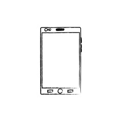 mobile phone gadget technology touch screen vector illustration