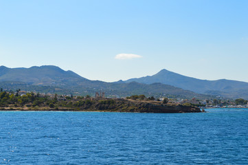 Seaview on Aegina Island in Greece