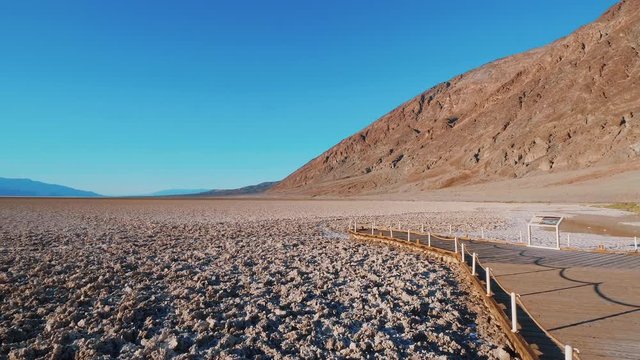 Beautiful scenery at Death Valley National Park California - Badwater salt lake