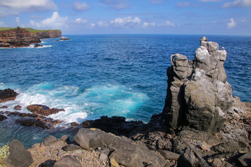 Coast of Espanola Island, Galapagos National park, Ecuador. - obrazy, fototapety, plakaty