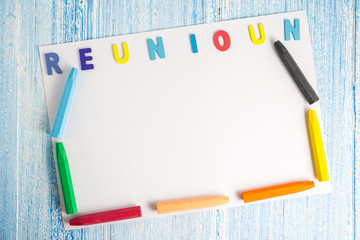 color pencils with space for text, colorful colored