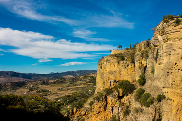 Fototapeta na wymiar Ronda. Beautiful views in the city of Ronda, province of the city of Malaga. Andalusia, Spain. Photo taken – 13 n ovember 2017