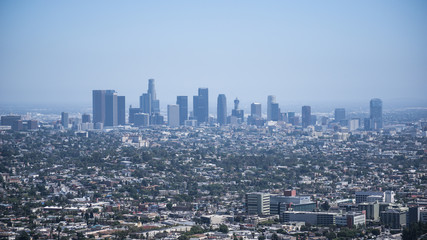 Obraz premium View of downtown Los Angeles