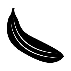 banana fruit delicious vitamins nutrition food vector illustration