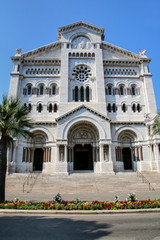 Fototapeta na wymiar Saint Nicholas Cathedral in Monaco-Ville, Monaco