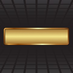golden textured banner on black background