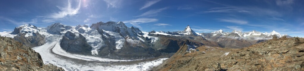 Fototapeta na wymiar Glacier Valley Matterhorn