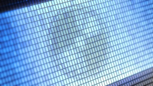 Disk icon on the Screen. 4K Resolution. Encoder Prores 4444. Great Quality. Looping.