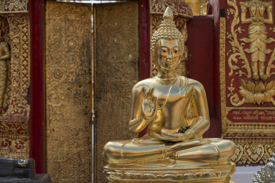 Buddha Statue, Doi  Suthep, Chiang Mai, Thailand