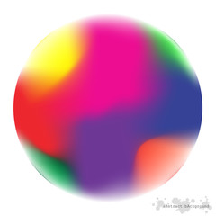 Vector design gradient mesh colorful circles with line elements template. Frame of circle use to website or business. Big circles background for mobile smart phone.