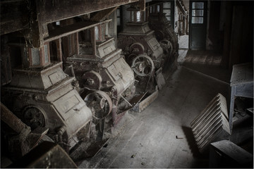 old machines in the mill