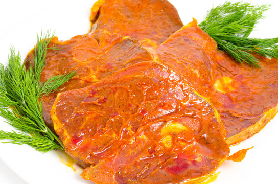 pork steaks - prepared food