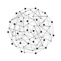 Abstract Lines and Dots of Global Connections