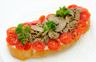 mushroom sandwich