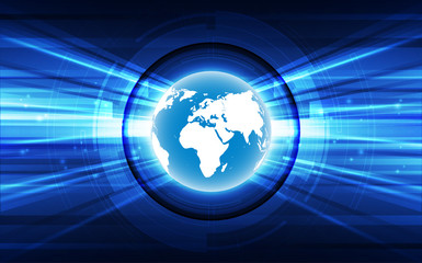 vector digital global technology concept, abstract background