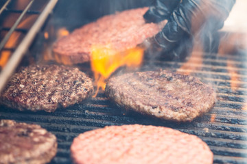 Juicy cutlet for grilled burger