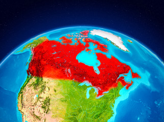 Canada from orbit