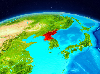 North Korea from orbit