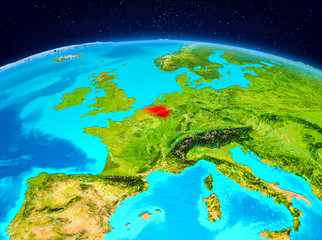Belgium from orbit