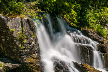 Fototapeta na wymiar cascading waterfall