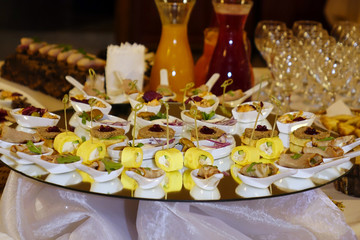 A different kind of canape for self service buffet