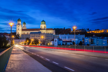 Fototapeta na wymiar Passau city night scenes
