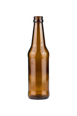 bottle glass isolated on a white backgroun - clipping paths