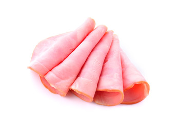 ham on white background