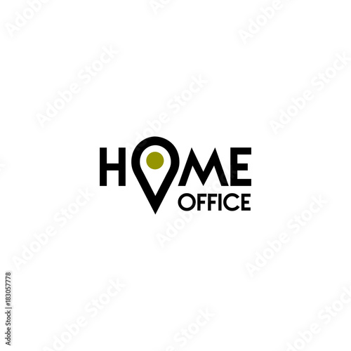 Home Office Logo Icon Design Template Element In Flat Style Vector