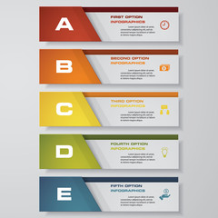 Design clean number banners template/graphic or website layout. Vector.