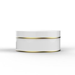 Tin can on isolated white background