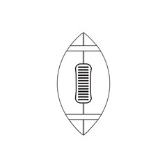 American football ball - vector icon