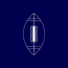 American football ball - vector icon