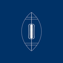 American football ball - vector icon