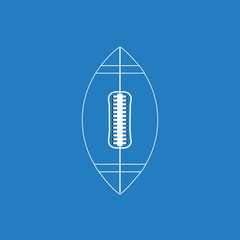 American football ball - vector icon
