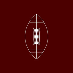 American football ball - vector icon