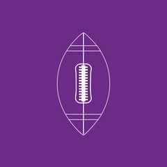 American football ball - vector icon