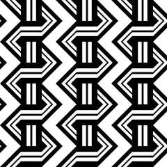 Design seamless monochrome zigzag pattern