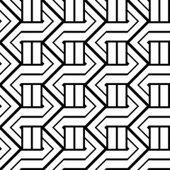 Design seamless monochrome zigzag pattern