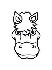 gesicht kopf kleines süßes niedlich pony fohlen junges baby kind comic clipart cartoon pferd